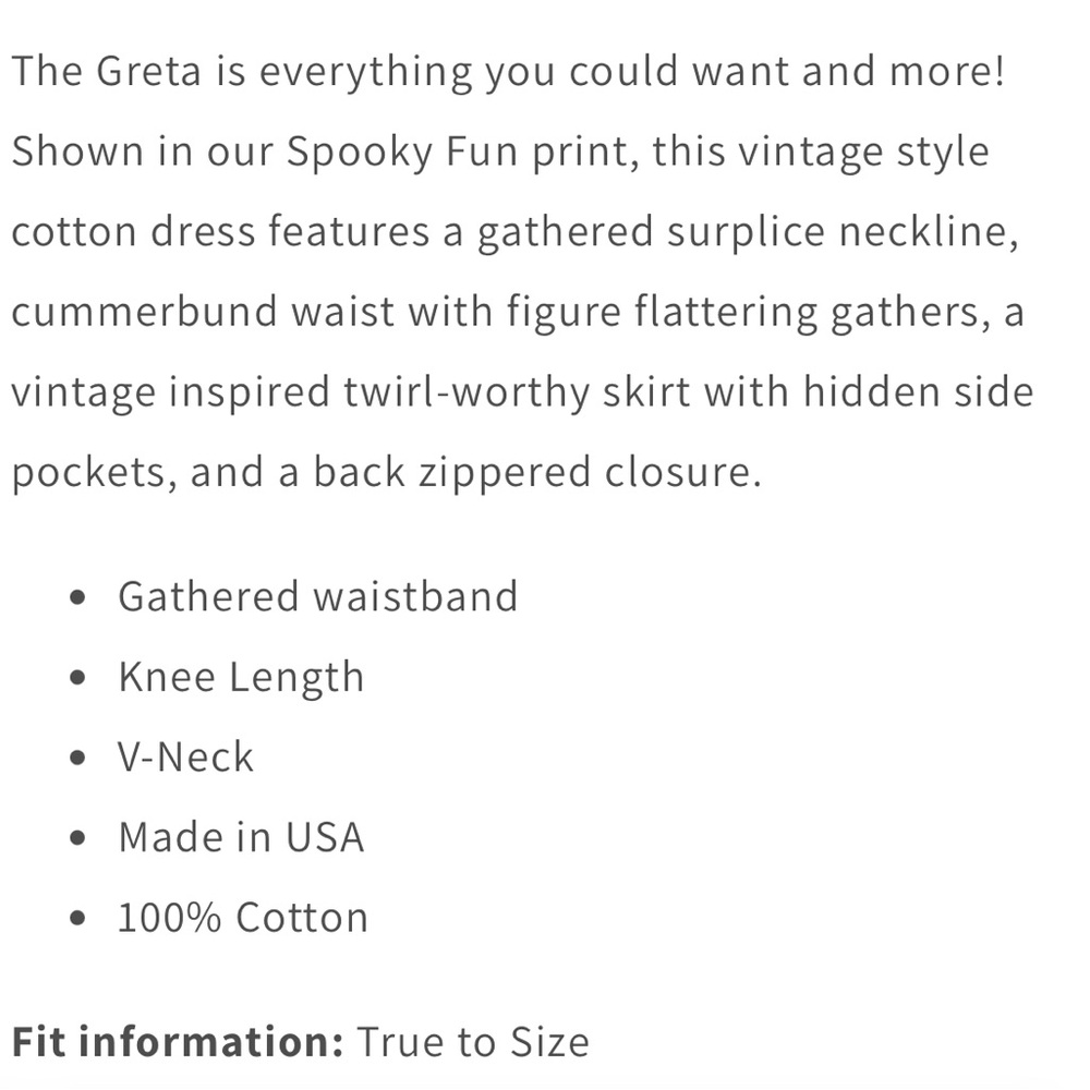 Retrolicious spooky fun Greta Dress - Picture 5 of 5
